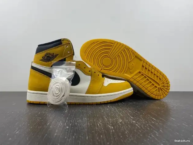 One Kick 1 DZ5485-701 Ochre Air Yellow OG High Jordan 0604
